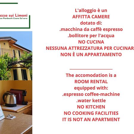 La Terrazza Sui Limoni - Suite Degli Ospiti - Mare, Escursioni A Piedi O Bike, Falesie Per Arrampicate Cisano sul Neva Zewnętrze zdjęcie